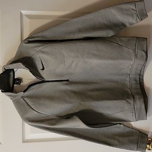 Nike fleece lined quarter zip, M, Heather gray